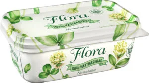 Förpackning Flora växtbaserad smörgåsmargarin